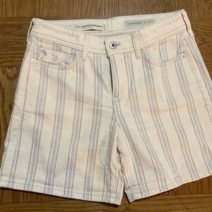 Anthropologie Pilcro Slim Boyfriend Striped Shorts